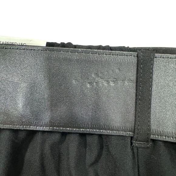 C by One Womens Black Belted Pull On Tapered Leg Elastic Waist Pants Size‎ Large - Picture 9 of 11